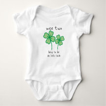 Wee Two-lucky to be an Irish twin - baby bodysuit