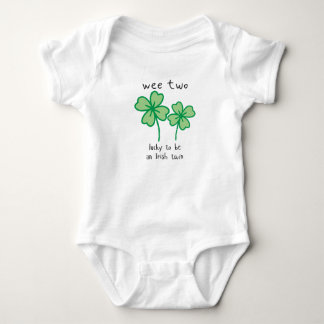 Wee Two-lucky to be an Irish twin - baby bodysuit