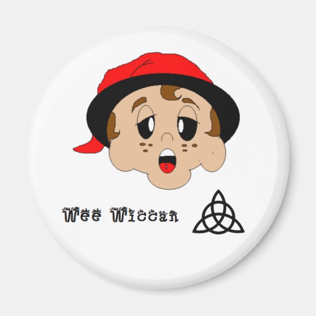 Wee Wiccan Magnet (Front)