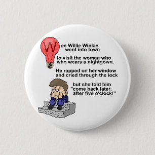 Wee Willie Winkie 6 Cm Round Badge