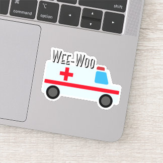 Wee-Woo Ambulance Sticker