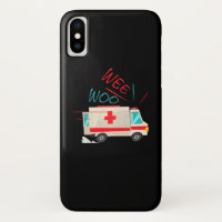 WEE WOO AMR EMT AMR Paramedic Tee Funny