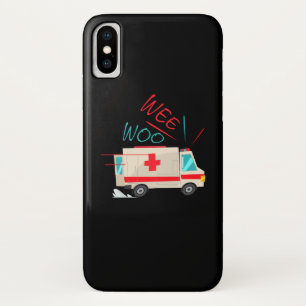 WEE WOO AMR EMT AMR Paramedic Tee Funny iPhone X Case