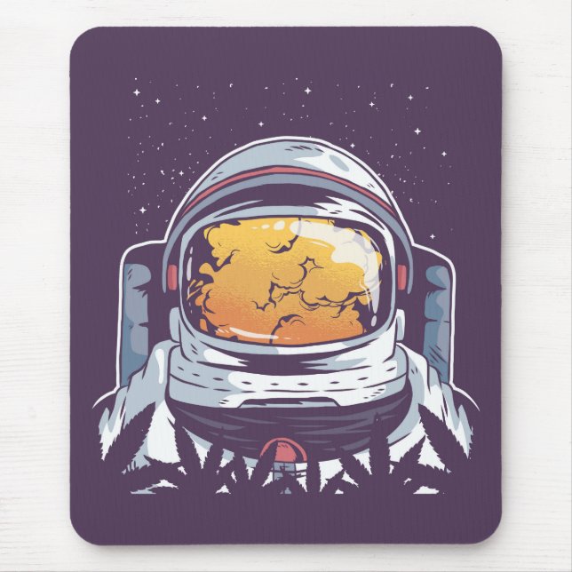 Weed Astronaut Mouse Mat (Front)