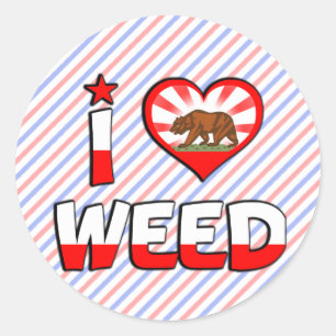 Weed, CA Classic Round Sticker