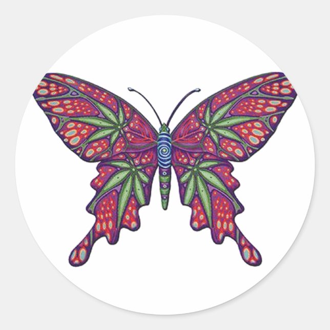 Weed Classic Round Sticker (Front)