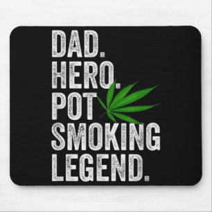Weed Dad Shirt Funny Stoner Christmas T Smoker Hum Mouse Mat