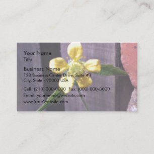 Weed flower business card