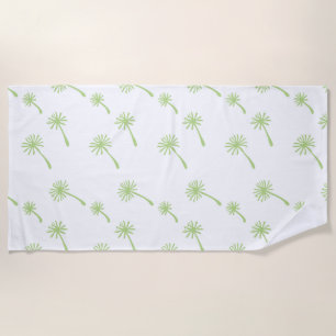 Weed Happens cute cynical dandelion Funny Vintage Beach Towel