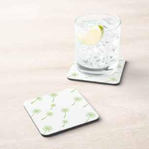 Weed Happens cute cynical dandelion Funny Vintage Coaster