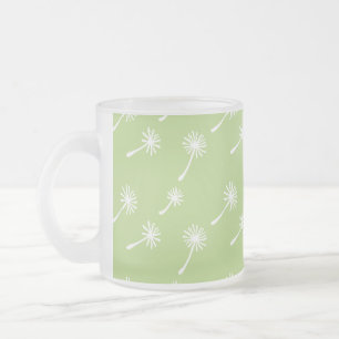 Weed Happens cute cynical dandelion Funny Vintage Frosted Glass Coffee Mug