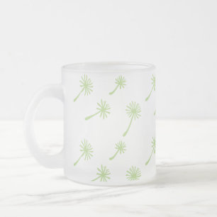 Weed Happens cute cynical dandelion Funny Vintage Frosted Glass Coffee Mug