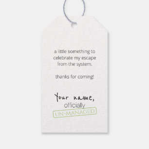 Weed Happens cute cynical dandelion Funny Vintage Gift Tags