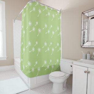 Weed Happens cute cynical dandelion Funny Vintage Shower Curtain