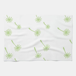 Weed Happens cute cynical dandelion Funny Vintage Tea Towel