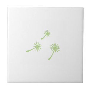 Weed Happens cute cynical dandelion Funny Vintage Tile