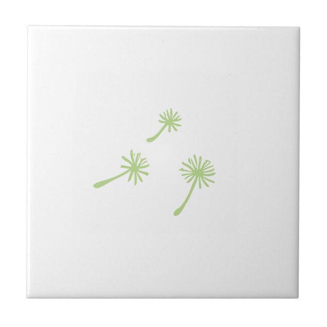 Weed Happens cute cynical dandelion Funny Vintage Tile (Front)