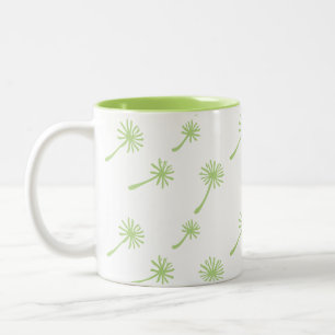 Weed Happens cute cynical dandelion Funny Vintage Two-Tone Coffee Mug