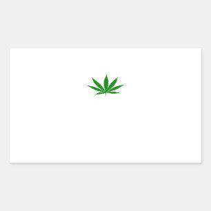 Weed Lables Rectangular Sticker