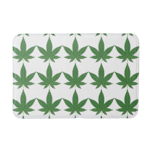 Weed Leaf Bath Mat
