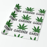 Weed Leaf Christmas Gardener xmas hanukkah party Wrapping Paper<br><div class="desc">Weed Leaf Christmas Gardener xmas hanukkah party</div>
