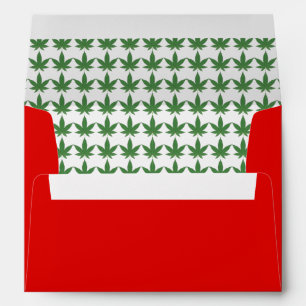 Weed Leaf Pot Luck Personalised Envelopes