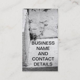 Weed on Concrete Steps Business Card