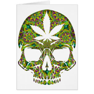 Weed Skull Skeleton Head