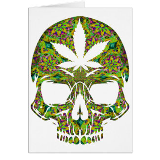 Weed Skull Skeleton Head