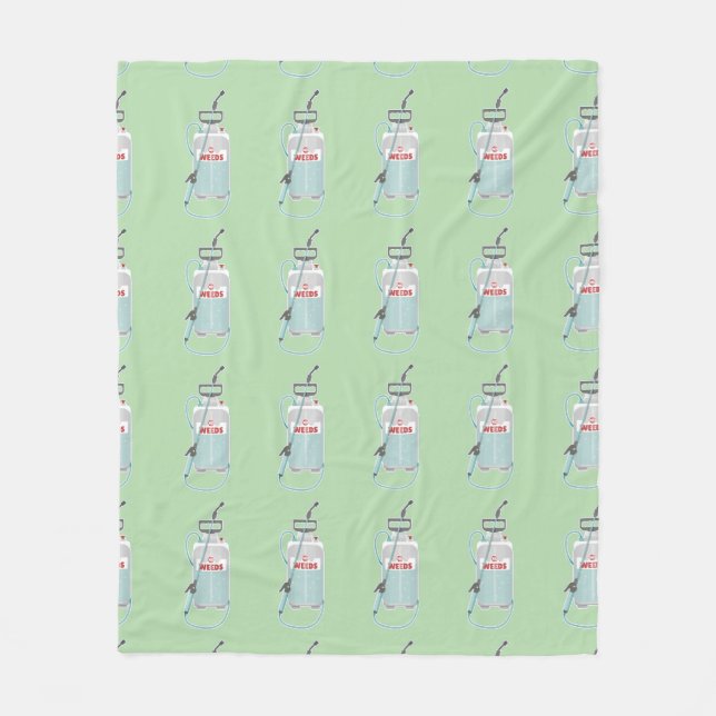 weed spray garden maintenance fleece blanket (Front)