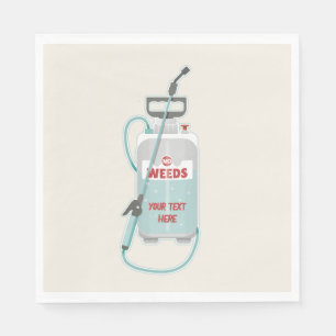 Weed spray garden maintenance napkin