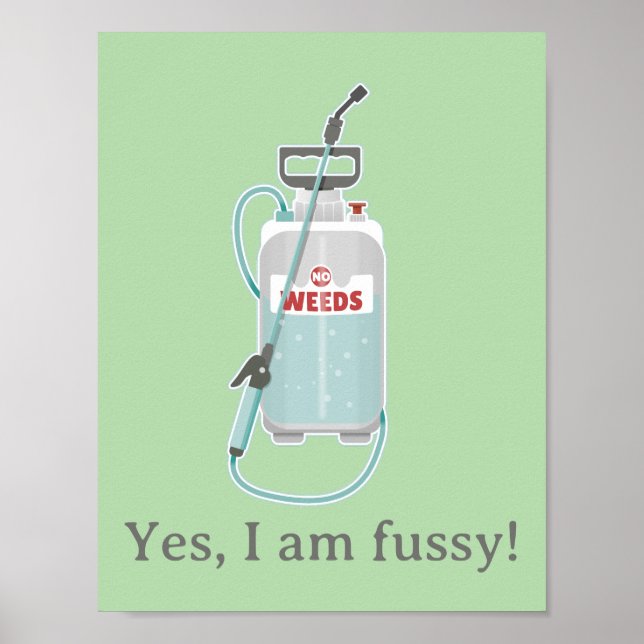 weed spray garden maintenance poster (Front)