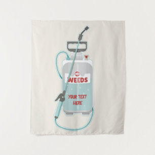 Weed spray garden maintenance tapestry