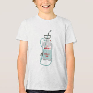 Weed spray garden maintenance Tri-Blend shirt