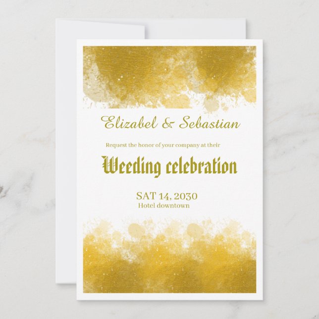 Weeding invitation  (Front)