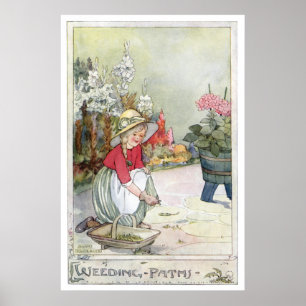 Weeding Paths by Anne Anderson Poster