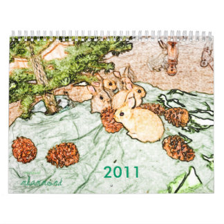Weedscapes Bunny 2011 Calendar