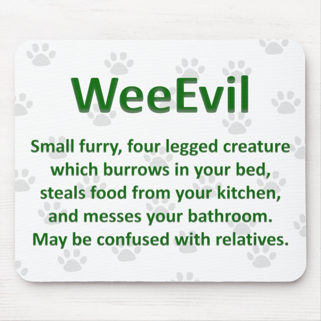 WeeEvil Mousepad (Front)