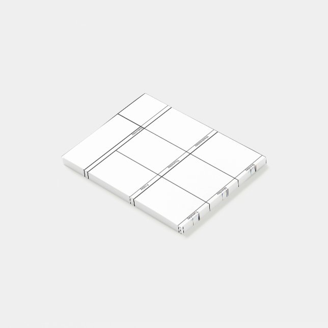 Week at a Glance Post-it Notes (Angled)