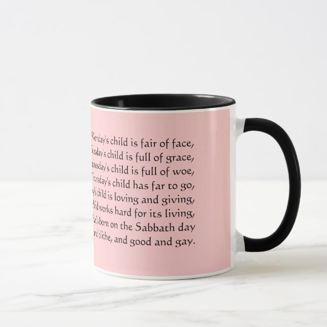 Week of Birthdays Mug (Right)