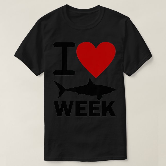 Week of Heart Funny Sharks  Great Discovery Time  T-Shirt (Design Front)