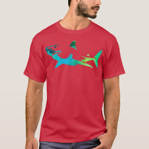 WEEK OF SHARK BEACH SHARK PRETTY COLORFUL T-SHIRT