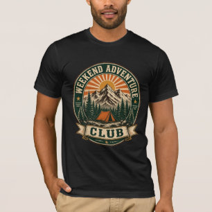 Weekend Adventure Club Vintage Camping Outdoor T-Shirt