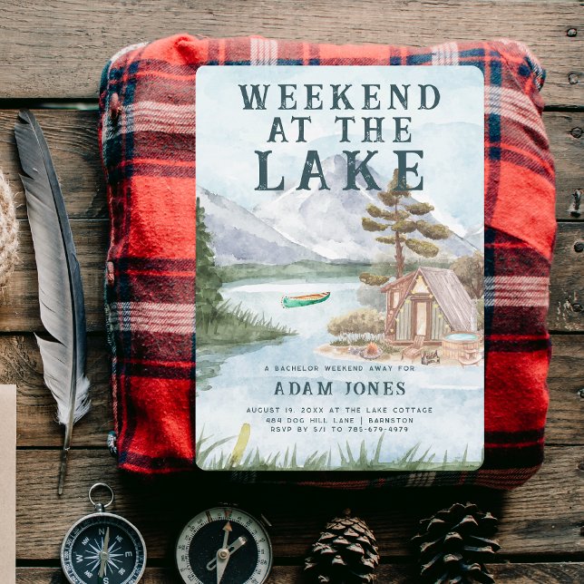 Weekend at the Lake | Bachelor Party Invitation (Creator Uploaded)