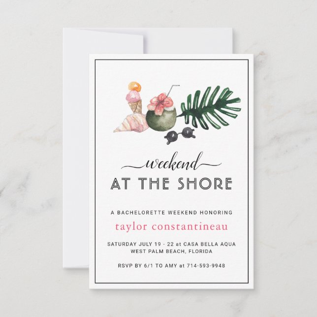 Weekend at the Shore | Bachelorette Weekend Party (Front)