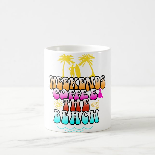 Weekend coffee and The Beach Mug (Center)