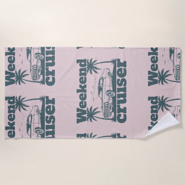 Weekend Cruiser Beach Towel (Front)