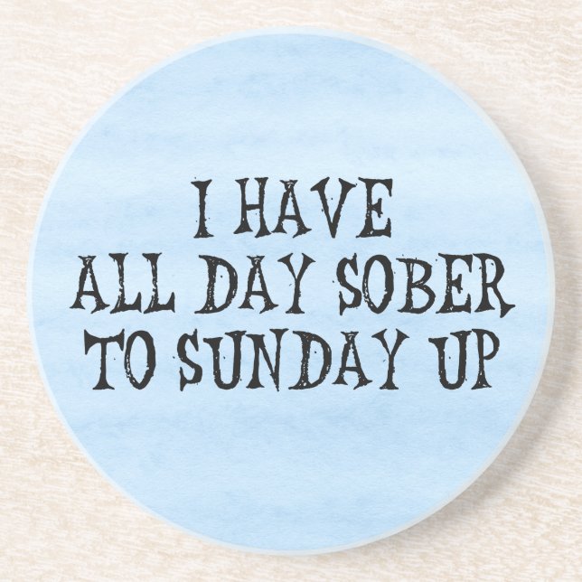 Weekend Drinking Humour Coaster (Front)