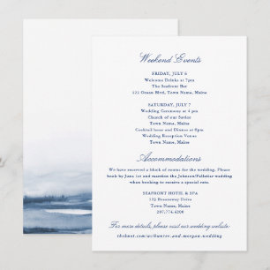 Weekend Events and Accommodations Insert Card