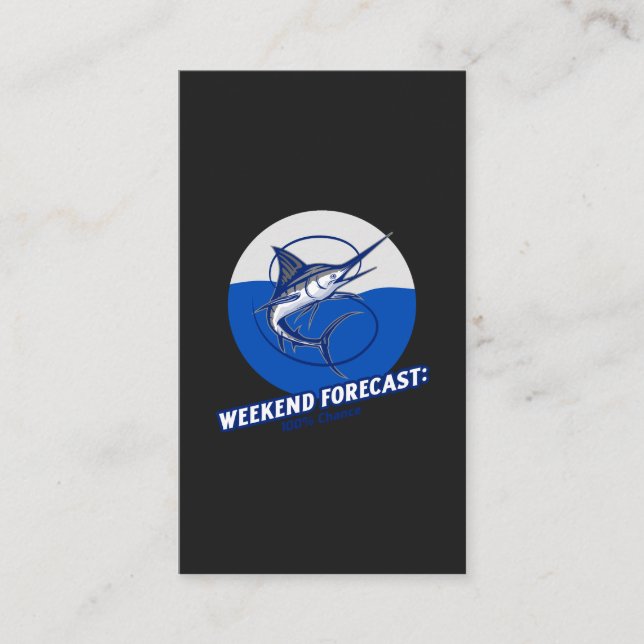 Weekend Forecast  100% Chance  Business Card (Front)